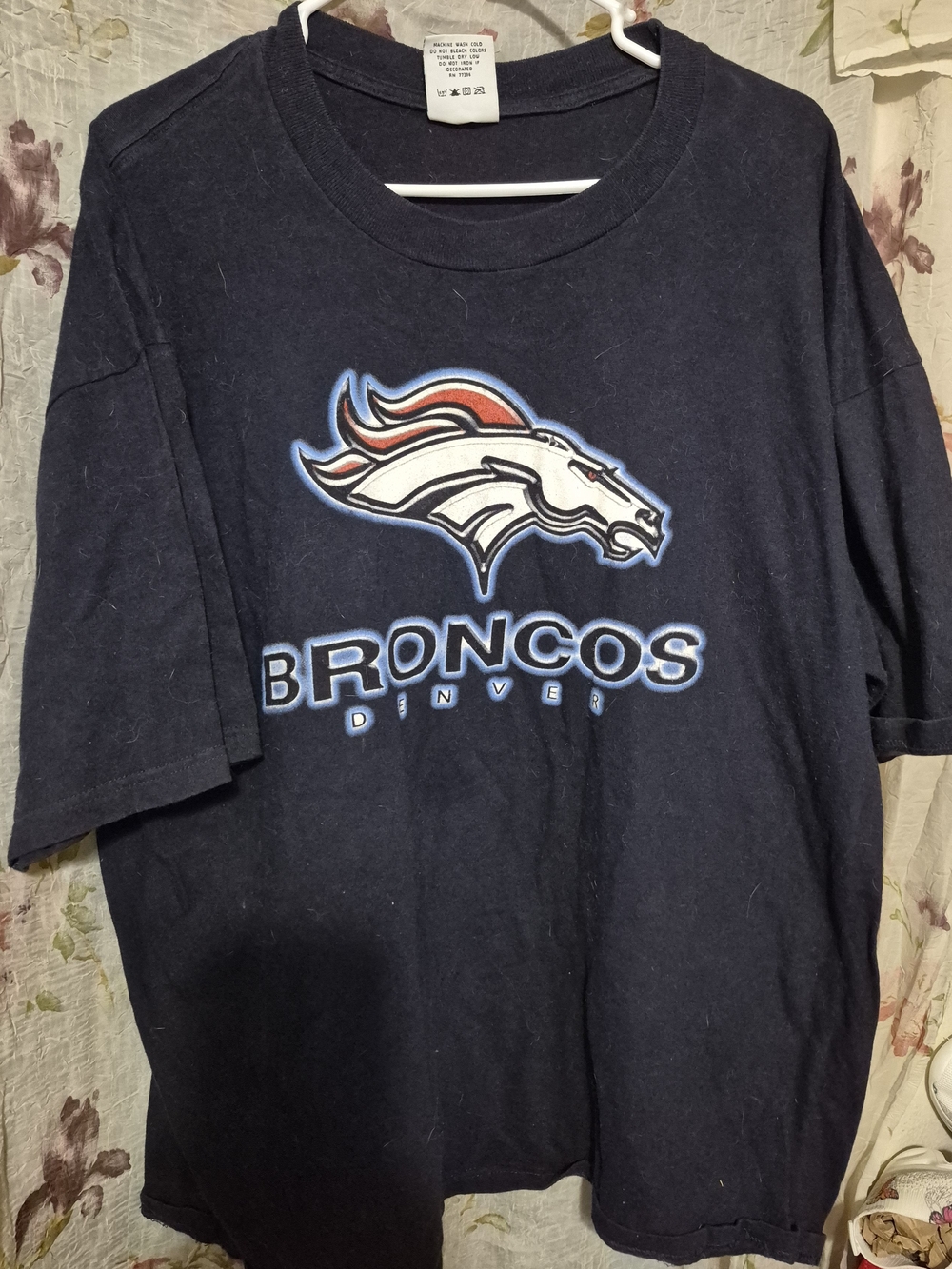 Denver Broncos Navy Graphic Tee